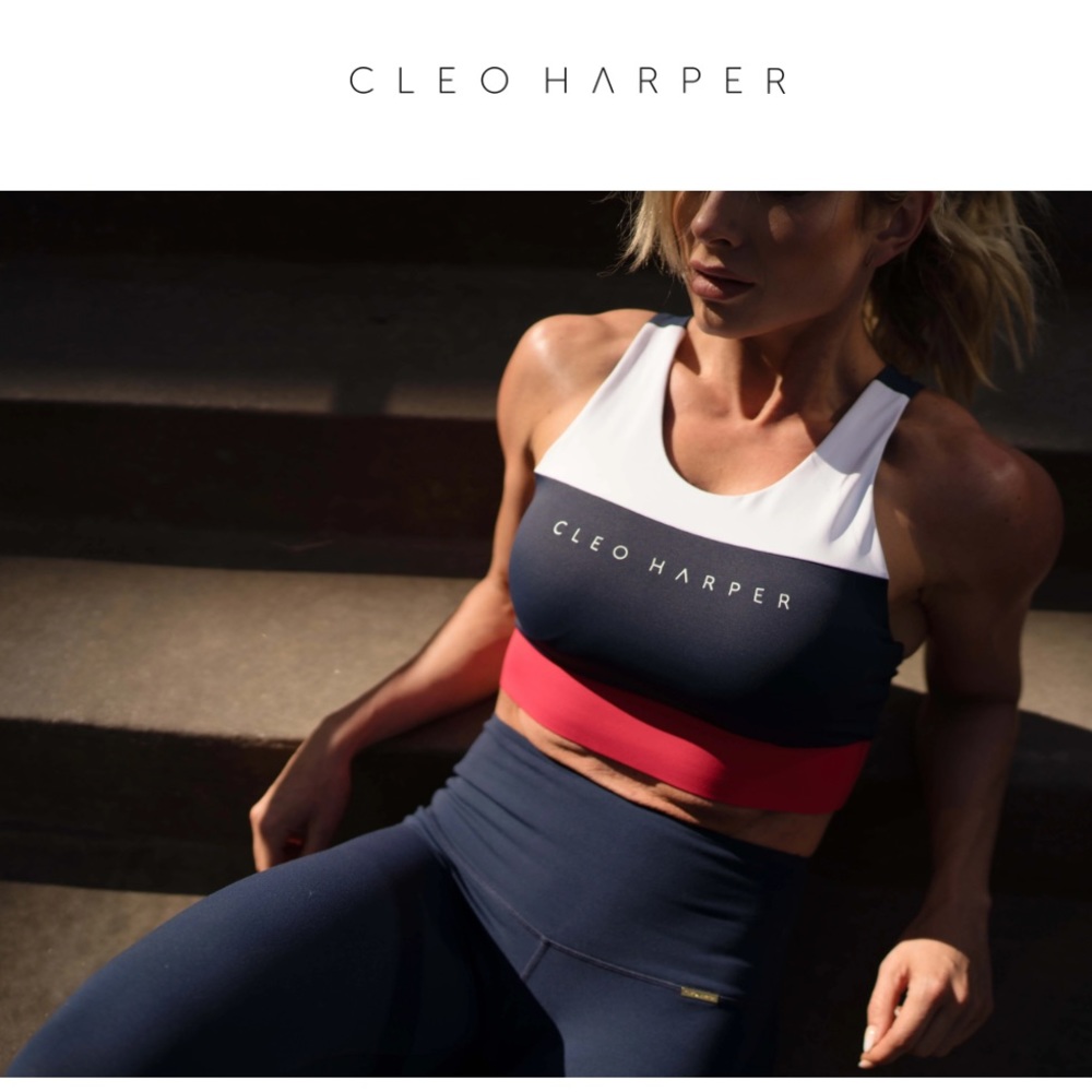 Cleo Harper Indy bralet in colorblock - size S